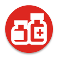 Medical bottles icon