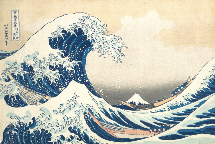 Tsunami by Hokusai