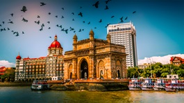 Sunrise view of Mumbai, India