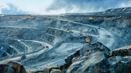 Work-of-trucks-and-the-excavator-in-an-open-pit