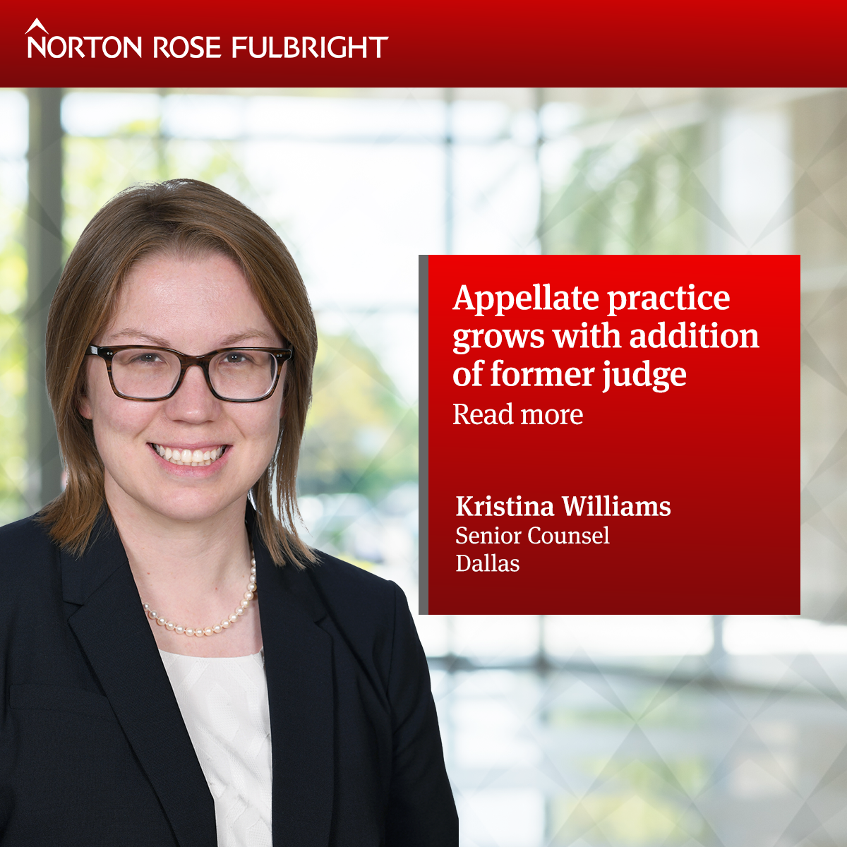 Appellate Practice Grows With Addition Of Former Judge | United States ...