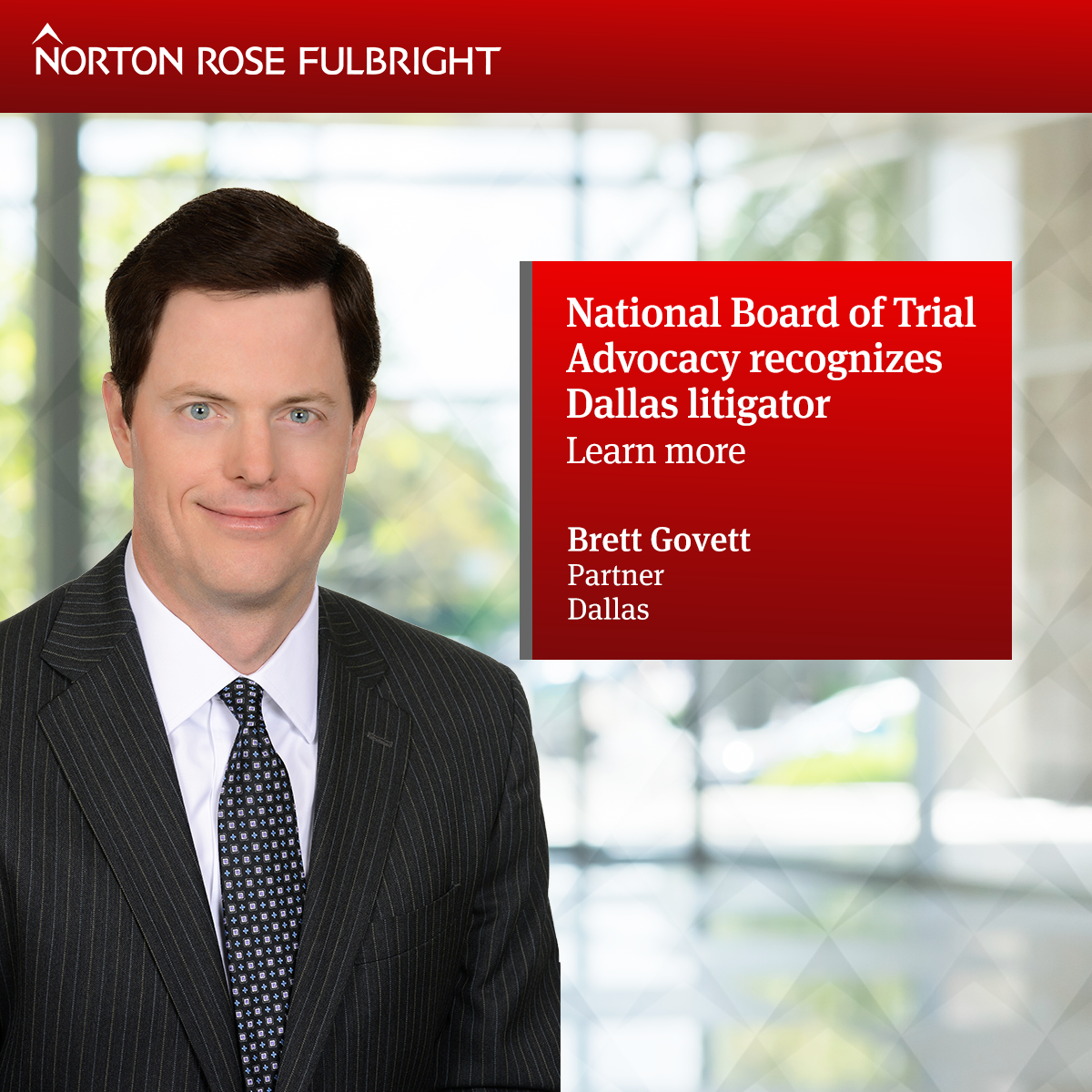 National Board Of Trial Advocacy Recognizes Dallas Litigator | India ...