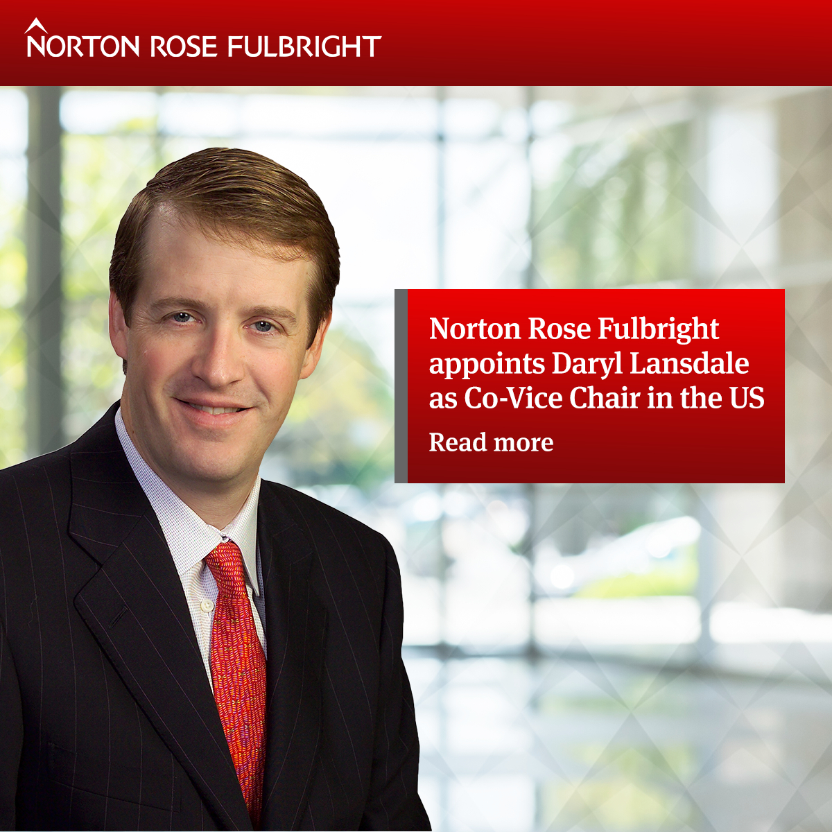 Norton Rose Fulbright Appoints Daryl Lansdale As Co-Vice Chair In The ...