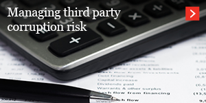  Managing third party corruption risk 