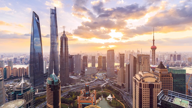 Shanghai skyline, China