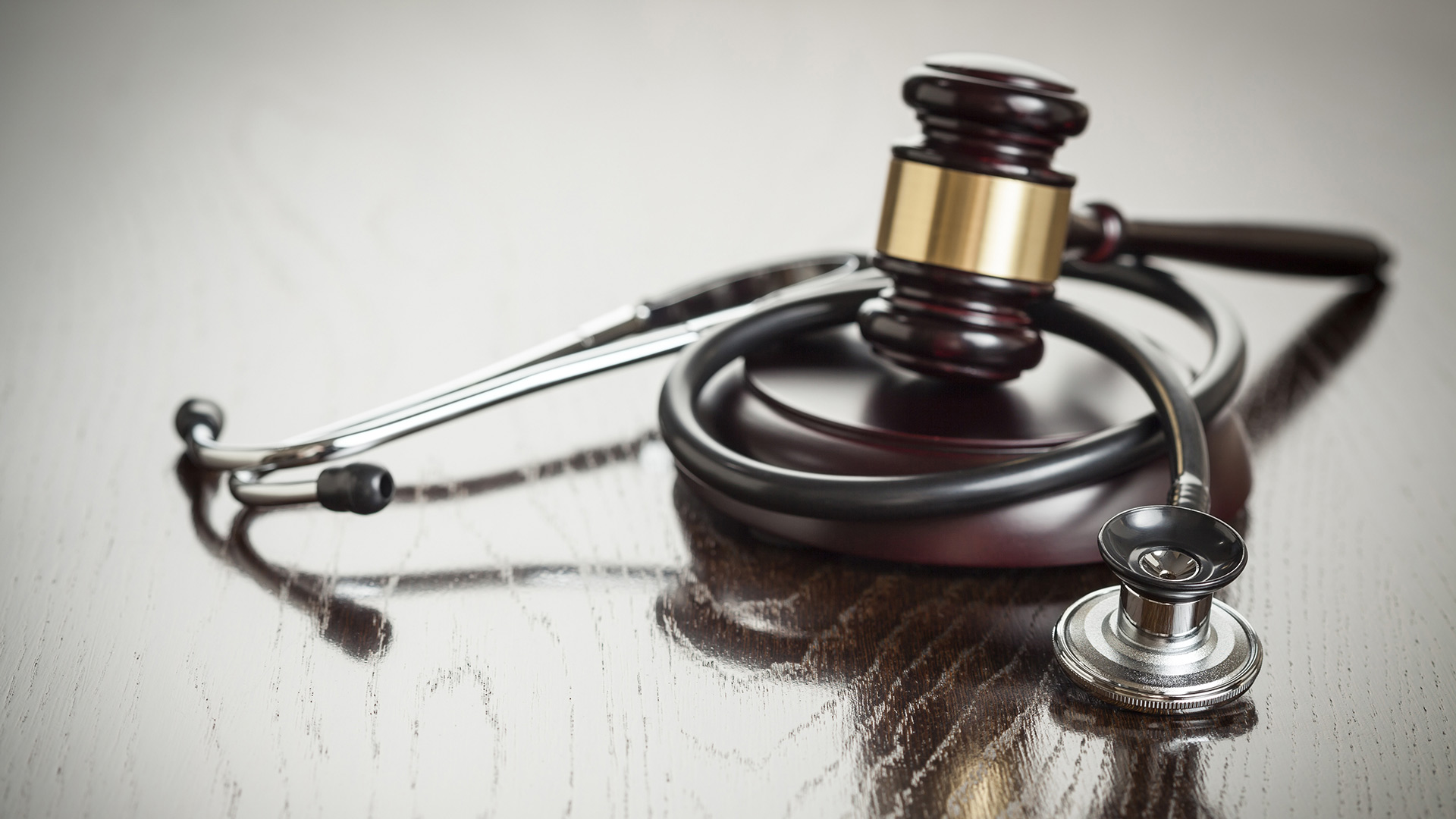 gavel and stethoscope