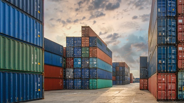 cargo containers yard