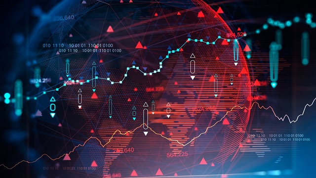 Fintech globe graph