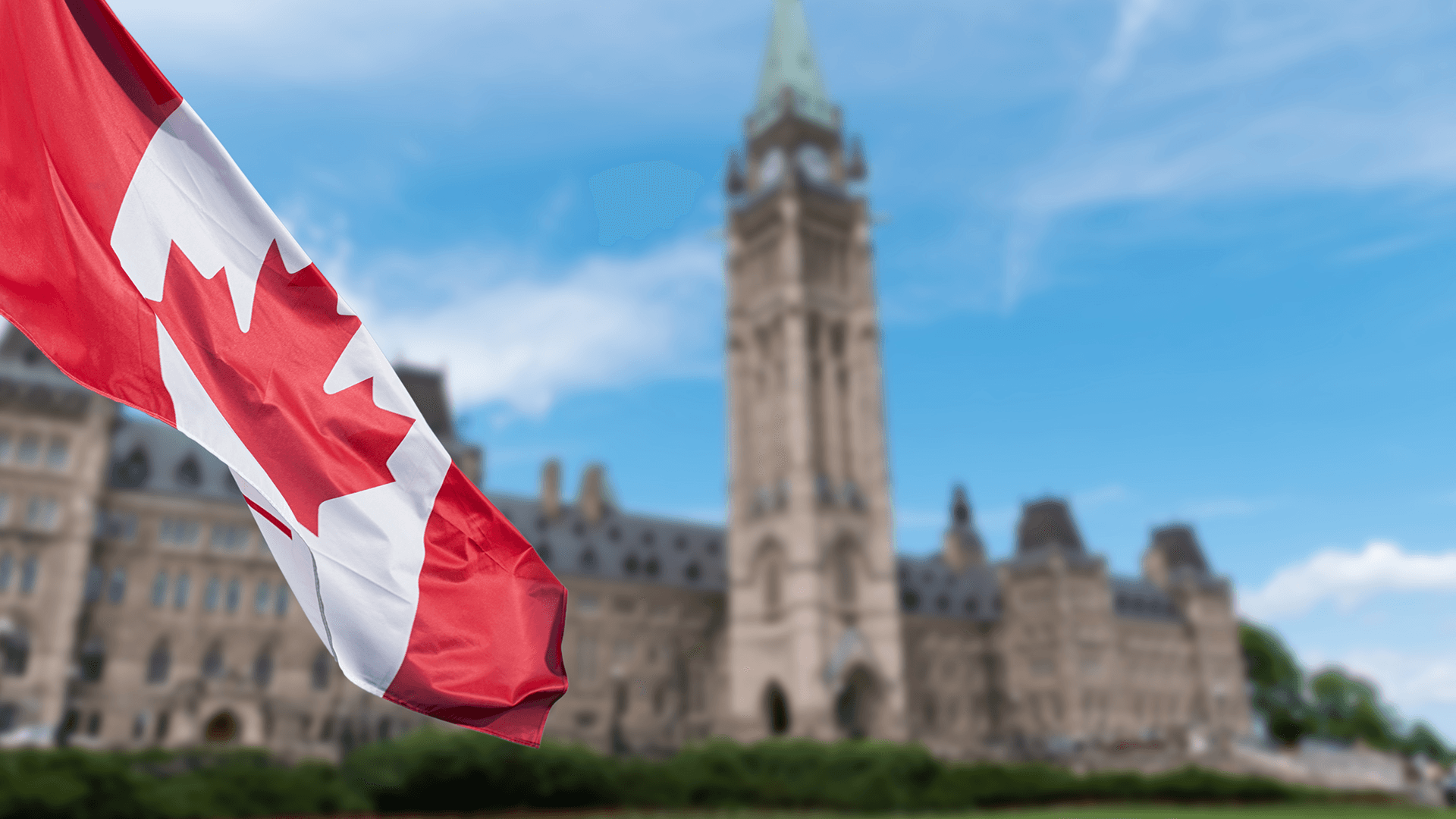 Canada flag at Legislation Building